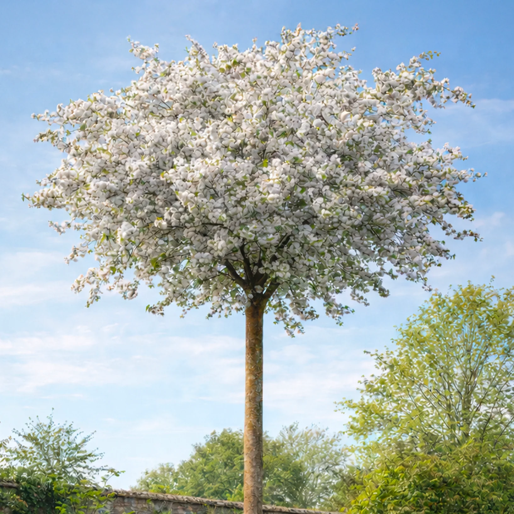 Cerisier à grappes Sunset Boulevard en tige (Prunus Serrulata Sunset Boulevard)