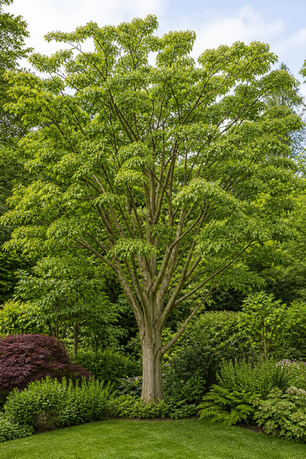 Arbres en touffe