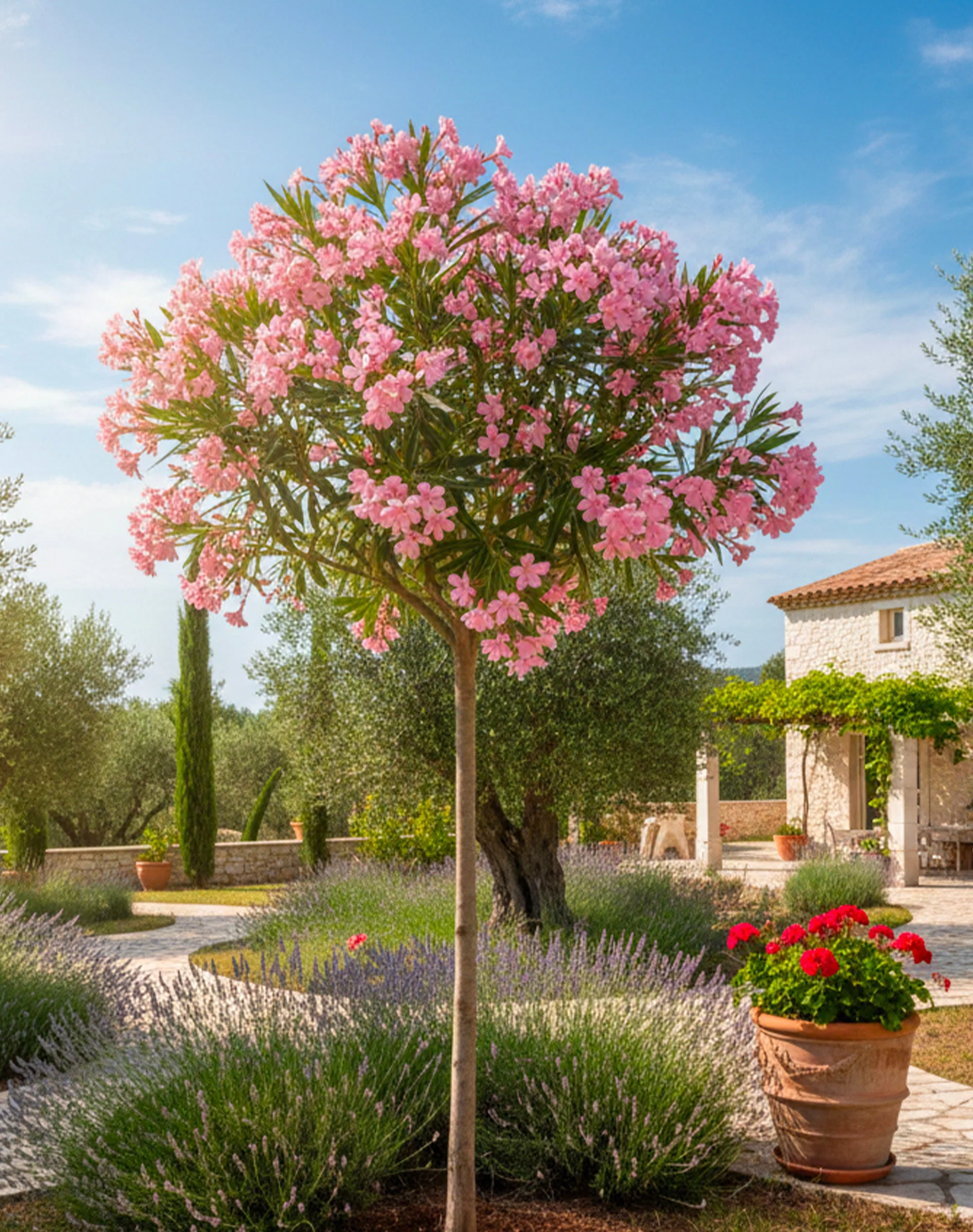 Laurier rose en tige (Nerium Oleander) - Image 3